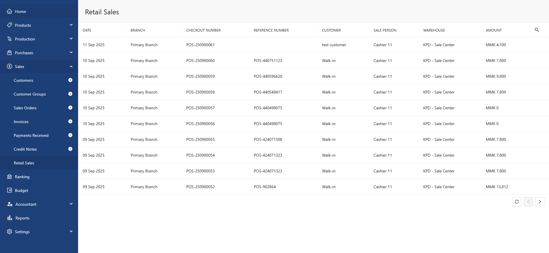 DAS — Retail / POS Sales